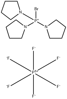 Bromo-tris-pyrrolidino-phosphonium hexafluorophosphate Struktur