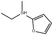 Methyl ethyl 2-furyl silane Struktur