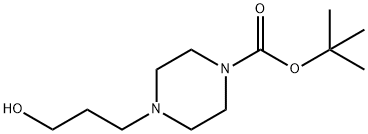 1-叔丁氧羰基-4-(3-羟基丙烷)哌嗪,132710-90-8,结构式