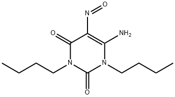 6-AMino-1,3-dibutyl-5-nitroso-2,4(1H,3H)-pyriMidinedione Structure