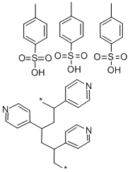POLY(4-VINYLPYRIDINIUM P-TOLUENESULFONATE) Struktur