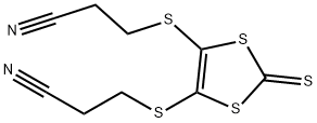 4,5-ビス(2-シアノエチルチオ)-1,3-ジチオール-2-チオン 化学構造式
