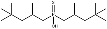 Diisooctylthiophosphinic acid Struktur