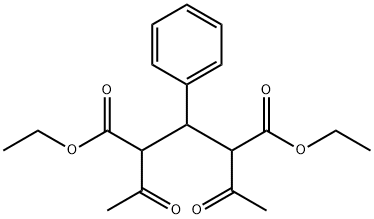 DIETHYL 2,4-DIACETYL-3-PHENYLPENTANEDIOATE Structure