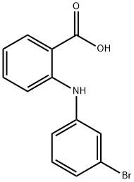 2-(3-ブロモアニリノ)安息香酸 化学構造式