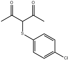 3 -[(4-氯苯基)硫代]戊烷- 2,4 -二酮, 132787-93-0, 结构式