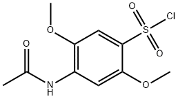 4-acetamido-2,5-dimethoxybenzenesulphonyl chloride Struktur
