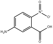 5-アミノ-2-ニトロ安息香酸 化学構造式