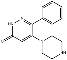 6-PHENYL-5-PIPERAZINO-3(2H)-PYRIDAZINONE Struktur