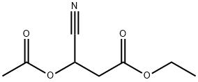 3-ACETOXY-3-CYANO-PROPIONIC ACID ETHYL ESTER Struktur