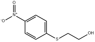 2-(4-ニトロフェニルチオ)エタノール 化学構造式