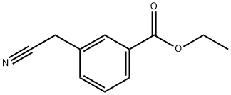 3-(シアノメチル)安息香酸エチル 化学構造式