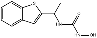 1-[1-(1-ベンゾチオフェン-2-イル)エチル]-3-ヒドロキシ尿素 化学構造式