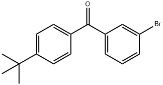 3-BROMO-4'-TERT-BUTYLBENZOPHENONE Structure