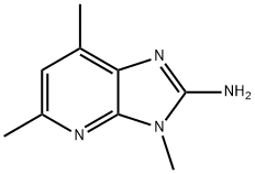 2-AMINO-3H-3,5,7-TRIMETHYLIMIDAZO(4,5-6)PYRIDINE Structure