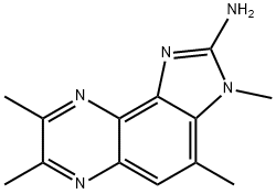 2-アミノ-3,4,7,8-テトラメチル-3H-イミダゾ[4,5-F]キノキサリン 化学構造式
