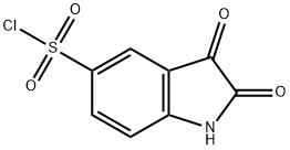 2,3-二氧代-2,3-二氢-1H-吲哚-5-磺酰氯,132898-96-5,结构式