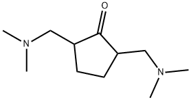 2,5-双[(二甲基氨基)甲基]环戊酮双盐酸盐,13290-51-2,结构式