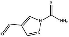 4-甲酰-吡唑-1-羧硫代酸酰胺,132906-74-2,结构式