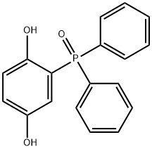 (2,5-ジヒドロキシフェニル)ジフェニルホスフィンオキシド 化学構造式