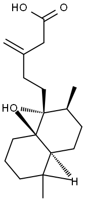 9-Hydroxy-13E-labden-15-oic acid Structure