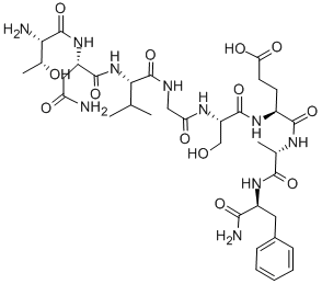 犬类、鼠源的降钙素基因相关肽30-37, 132917-49-8, 结构式