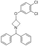 3-(3,4-DICHLOROPHENOXY)-1-(DIPHENYLMETHYL)AZETIDINE,132924-44-8,结构式