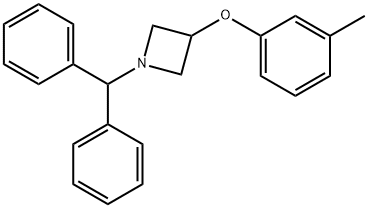 1-(DIPHENYLMETHYL)-3-(3-METHYLPHENOXY)-AZETIDINE Structure