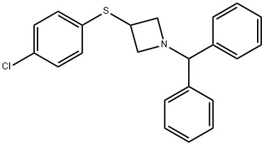 3-[(4-Chlorophenyl)thio]-1-(diphenylmethyl)azetidine Structure