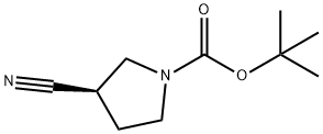 (R)-1-Boc-3-氰基吡咯烷,132945-76-7,结构式
