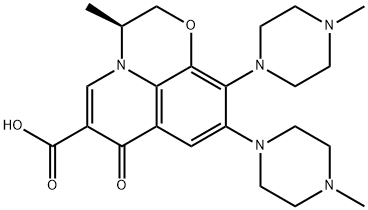 9-Defluoro-9-(4-Methyl-1-piperazinyl) Levofloxacin Struktur
