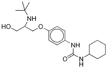 N-Cyclohexyl-N'-[2-(tert-butyl)aMino-3-hydroxypropoxy]phenylurea-d5 Structure
