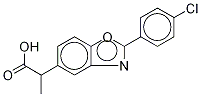ベンオキサプロフェン-13C,D3 化学構造式