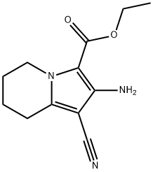 ETHYL 2-AMINO-1-CYANO-5,6,7,8-TETRAHYDROINDOLIZINE-3-CARBOXYLATE Structure