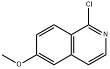 1-クロロ-6-メトキシイソキノリン 化学構造式