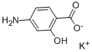 4-アミノサリチル酸カリウム 化学構造式