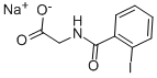 ヨウ化馬尿酸ナトリウム 化学構造式