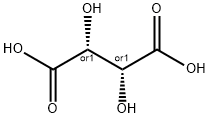 DL-酒石酸,133-37-9,结构式