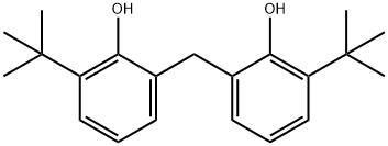 2,2'-メチレンビス[6-(1,1-ジメチルエチル)フェノール] 化学構造式
