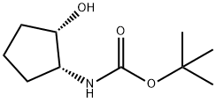 tert-butyl (1R,2S)-2-hydroxycyclopentylcarbaMate Struktur