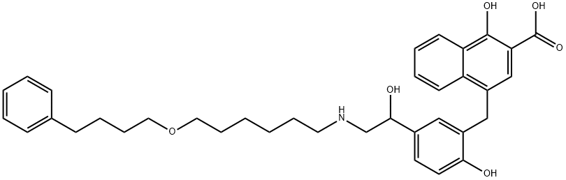 SalMeterol Xinafoate Adduct IMpurity Struktur
