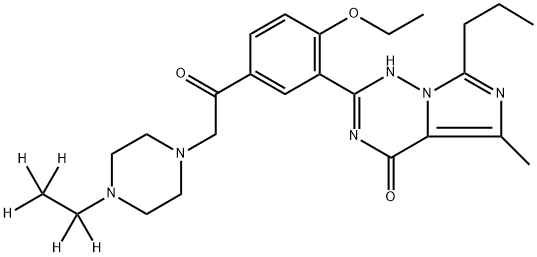 Vardenafil Acetyl-d5 Analogue, 1330171-51-1, 结构式
