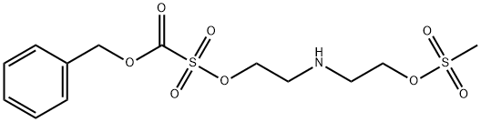 N-Cbz-N,N-bis{2-[(methylsulfonyl)oxy]ethyl}-amine Structure