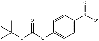 (4-硝基苯基)碳酸叔丁酯, 13303-10-1, 结构式