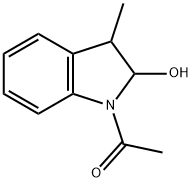 1-Acetyl-3-methylindolin-2-ol Structure