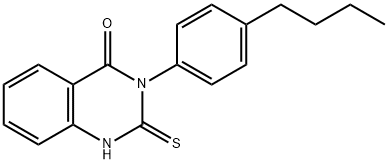 3-(4-BUTYL-PHENYL)-2-MERCAPTO-3H-QUINAZOLIN-4-ONE Structure