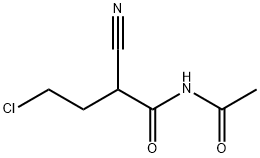 Butanamide, N-acetyl-4-chloro-2-cyano- 
 Structure