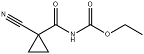 Carbamic  acid,  [(1-cyanocyclopropyl)carbonyl]-,  ethyl  ester  (9CI) Struktur