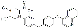 2-[2-hydroxyethyl-[4-[[4-(quinolin-4-ylamino)phenyl]methyl]phenyl]amin o]ethanol dihydrochloride