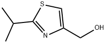 4-(ヒドロキシメチル)-2-イソプロピルチアゾール 化学構造式